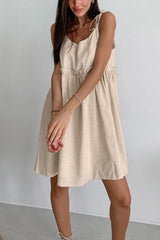 BXOXO - Tie-up Straps Cotton Cami Dress