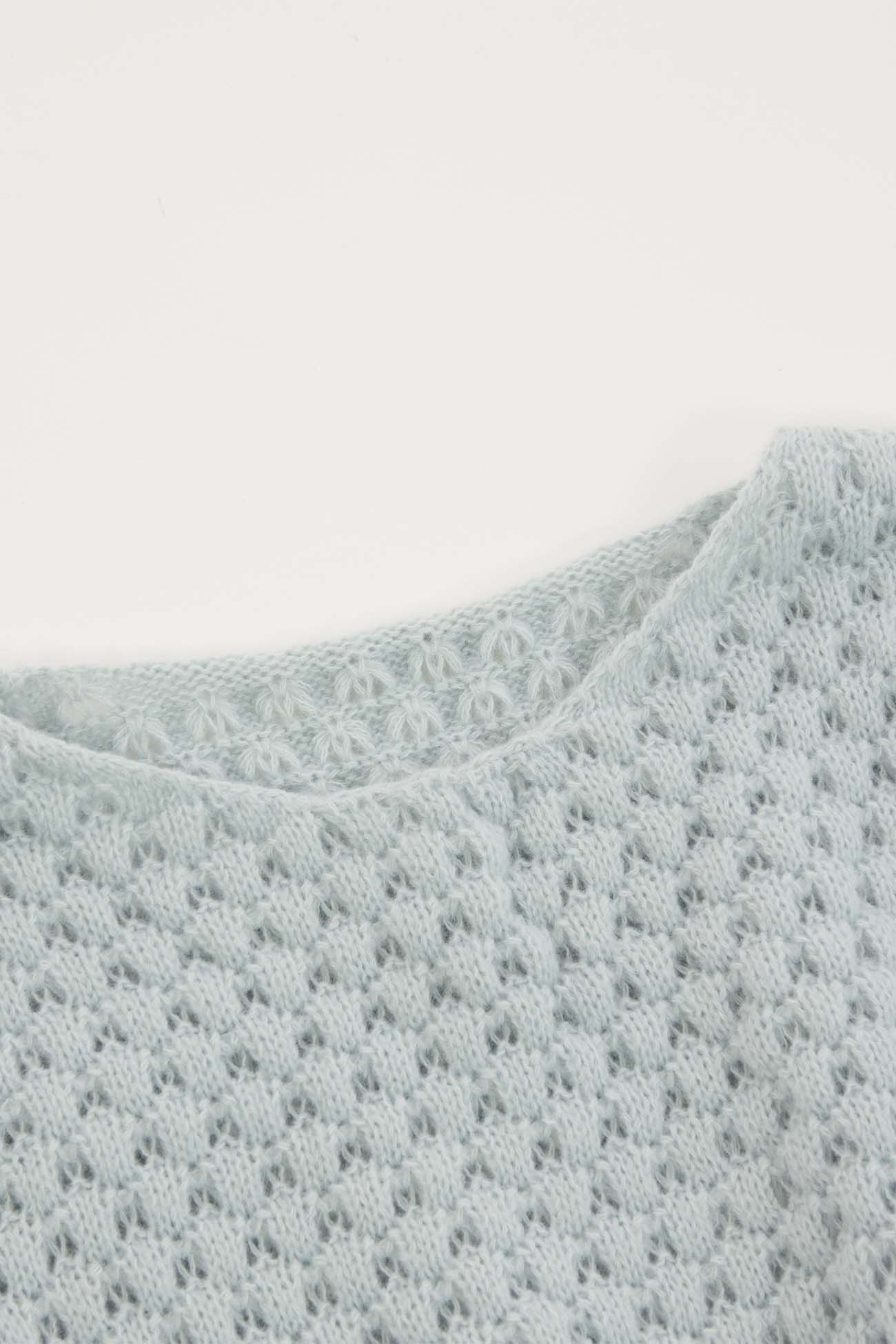 BXOXO - U Neck Cinched Waist Knitted Mini Dress