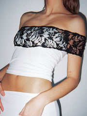 Lace Detail Bandeau Top