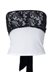 Lace Detail Bandeau Top