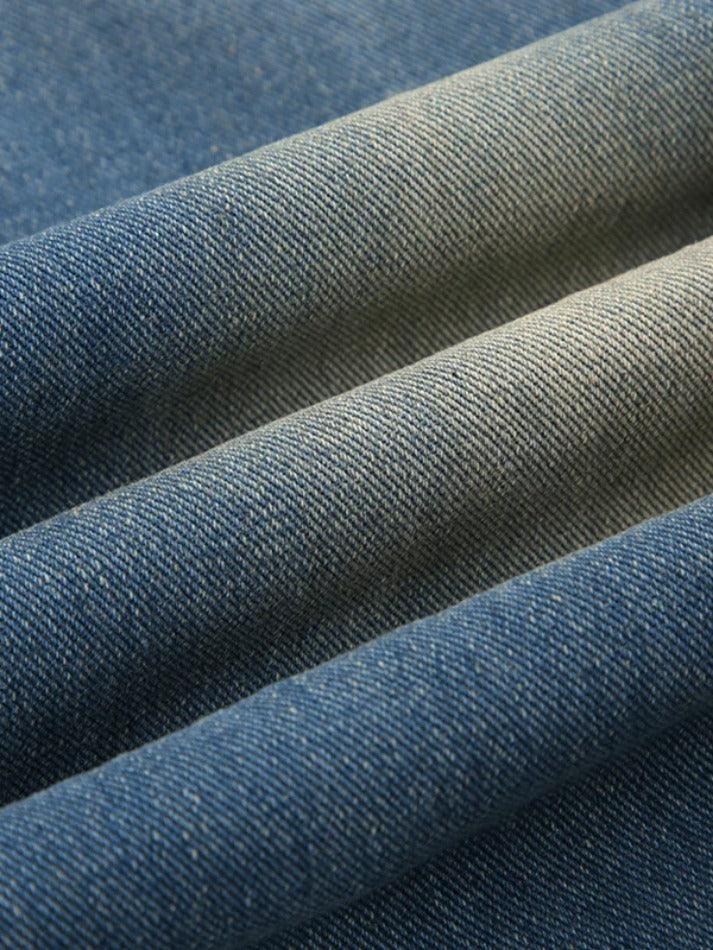 Vintage Distressed Low Rise Ripped Jeans
