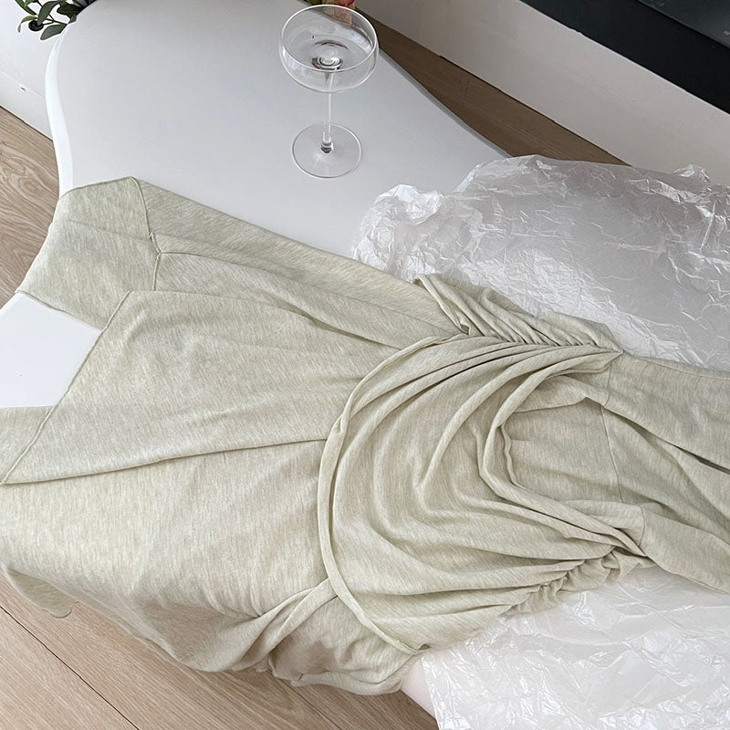 BXOXO - summer inspo Elegant Halter Dress For Women Chic Off Shoulder Sleeveless A-line Dresses Temperament Spicy Girl Slim Fit Dress Party Club Robe