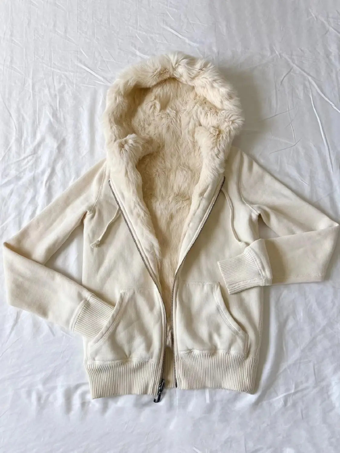 BXOXO Y2k Hoodie Vintage Winter Clothes Women Harajuku Loose Oversized Tops Zip Up Hoodies Fox Fur Femme Sweatshirt Emo Hoody Punk Top