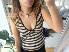BXOXO Y2k Tank Top Femme Clothing Vintage 2000s Camis Slim Stripe Punk Sexy Summer Women T Shirt Streetwear Hip Hop Grunge Crop Tops