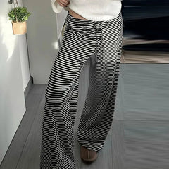 BXOXO Y2k Trousers Joggers Streetwear Pants Women Clothing Stripe Casual High waist Vintage Punk Loose Sweatpants Wide Leg Pantalones