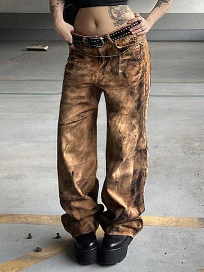 Street Tie Dye High Rise Boyfriend Jeans