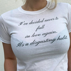 Bxoxo White O-neck Women's Crop Top Streetwear Sexy Punk Harajuku Hip Hop Aesthetic Rock Slim Chic Letter Print Y2K Fashion baby Tops