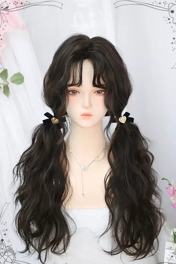 BXOXO Secondary Fluffy Wool Curls Sweet Lolita Long Wigs 2 Colors