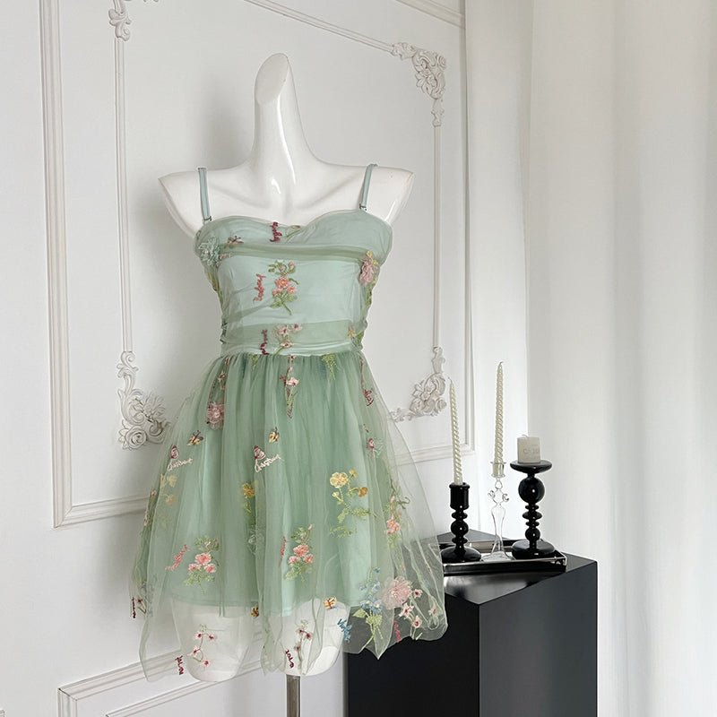 BXOXO - summer inspo Sexy Slip Dress Women Elegant Fairy Dresses Sleeveless Mesh Patchwork Dress Korean Style Fashion Chic Sundress 2025