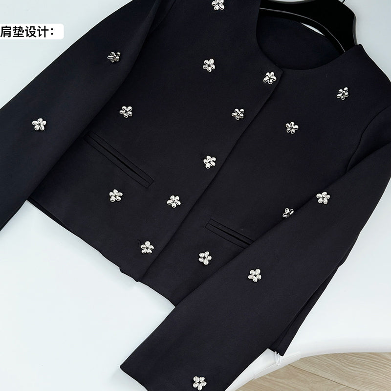 BXOXO - summer inspo Fashion Commuter Suit for Women Autumn New Loose Short Blazer Coat+ A-Line Skirt Two-piece Set