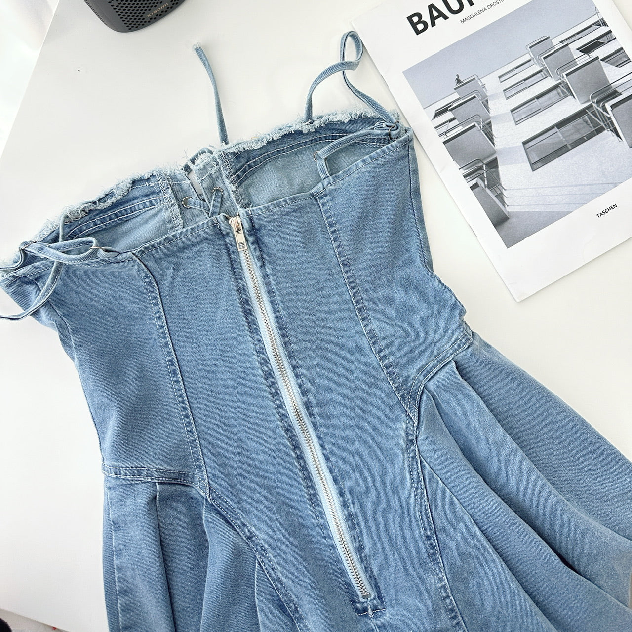 BXOXO - summer inspo Vintage Hot Girls Sexy Bandage Denim Slip Dress Women's Summer Slim High Waist Short Mini Dress