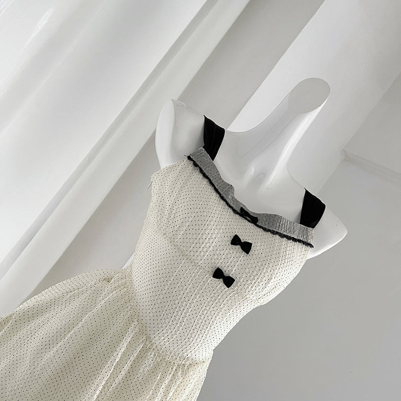 BXOXO - summer inspo Women French Retro Suspender Dress 2025 Summer New Sleeveless Sweet Dresses Elegant Style Mini Dress