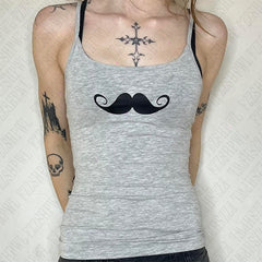 Bxoxo Hip Hop Punk Casual Women's Sleeveless Camisole Tops vintage Slim Streetwear Harajuku Summer Cute Sexy Chic Y2K Women's Crop Top