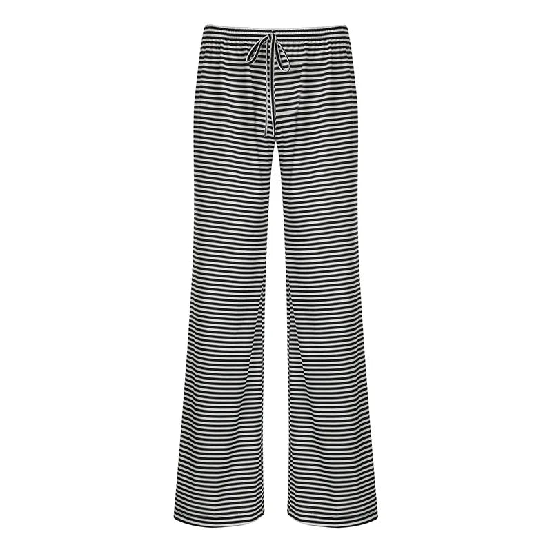 BXOXO Y2k Trousers Joggers Streetwear Pants Women Clothing Stripe Casual High waist Vintage Punk Loose Sweatpants Wide Leg Pantalones