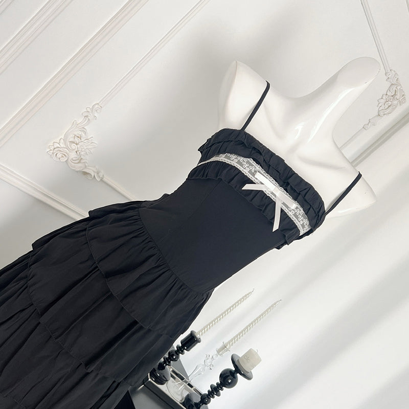 BXOXO - summer inspo Women Elegant Cake Layered Dress Sexy One Shoulder Sleeveless Suspender Dress 2025 Fashion Vacation Style Long Dress