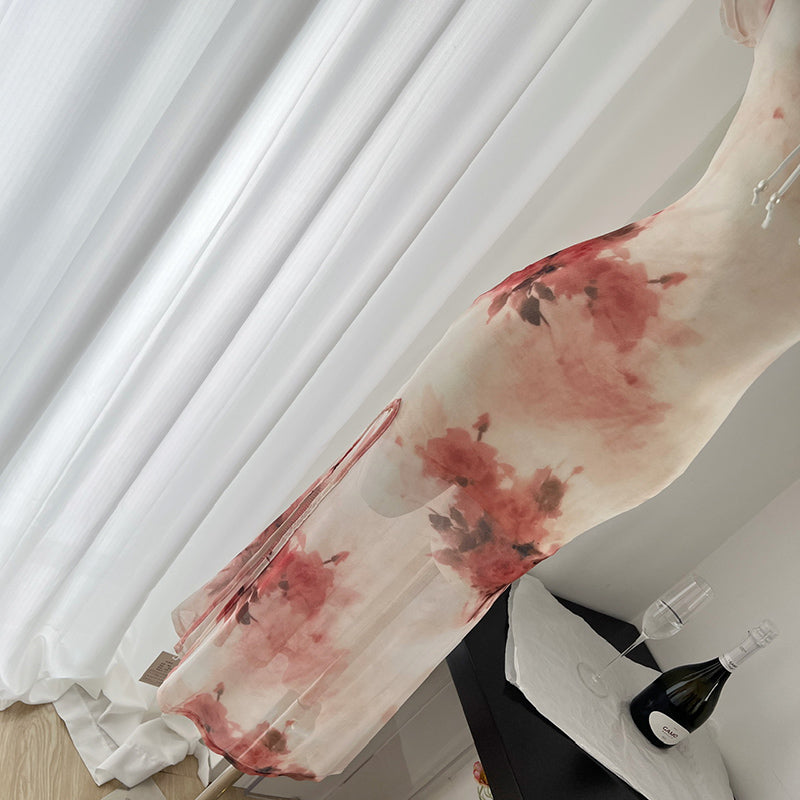 BXOXO - summer inspo Fashion Improved Cheongsams Sexy Embroider Qipao Split Hollow Out Vestidos Hem Chinese Style Dresses Women Summer New Dress