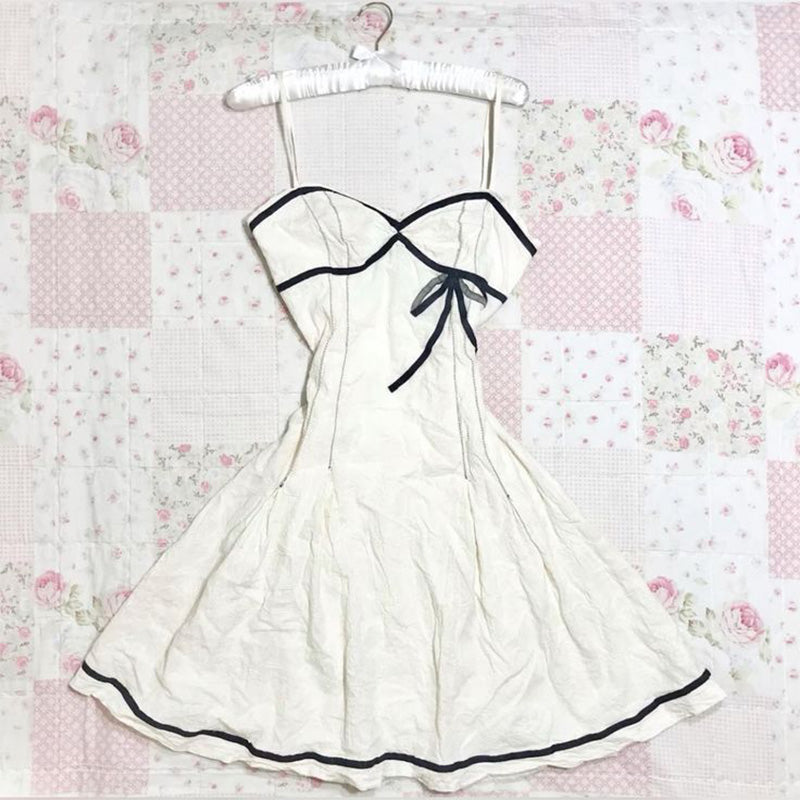 Bxoxo Y2K cute Women's dress fashion new summer vintage aesthetic emo girl Harajuku streetwear punk hip-hop rock slim suspender dress