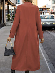 BXOXO Long Sleeves Loose Buttoned Split-Joint Lapel Outerwear Trench Coats