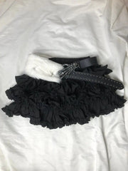 BXOXO Skirts Punk Emo Girl Clothes 2000s Gothic Hip Hop Femme Mini Skirt Sexy Summer Lolita Ball Gown Harajuku Y2k Shorts Skirt Women