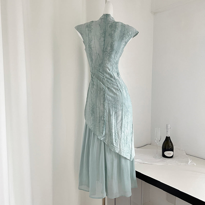 BXOXO - summer inspo Summer Women's Retro New Chinese Style Improvement Cheongsam Dress Elegant Temperament Qipao Fashion Dress