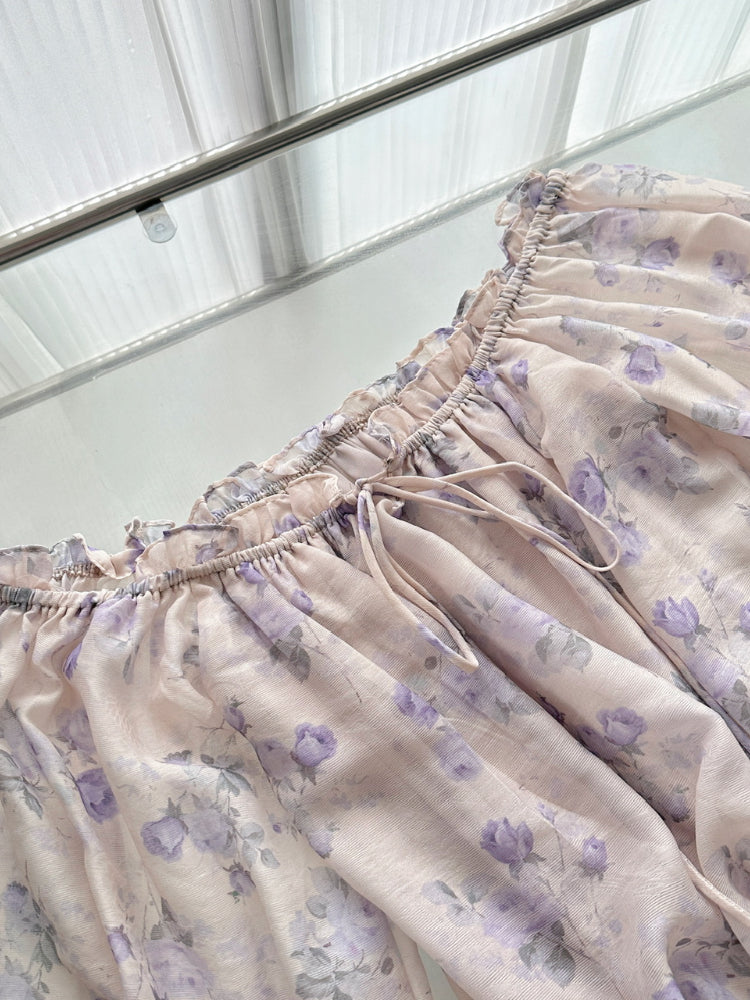 BXOXO Summer Korea Fashion Pretty Mini Dress Women Lace-Up Off Shoulder Print Party Dress Female Sexy Sweet High Street Clothing New