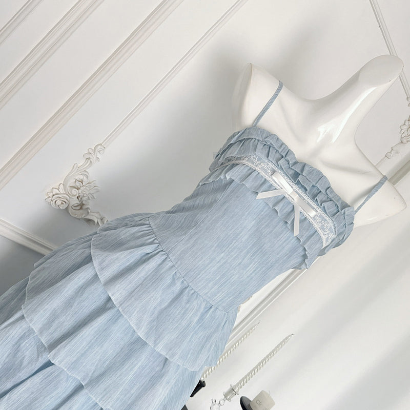 BXOXO - summer inspo Women Elegant Cake Layered Dress Sexy One Shoulder Sleeveless Suspender Dress 2025 Fashion Vacation Style Long Dress