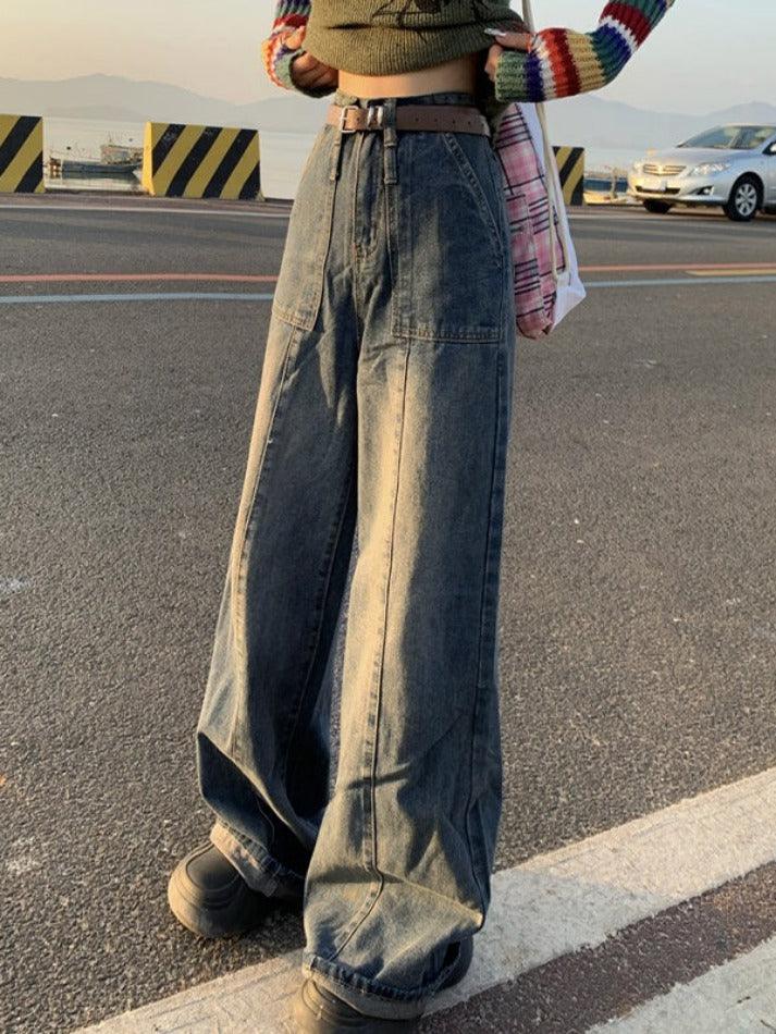 Vintage Distressed Boyfriend Jeans