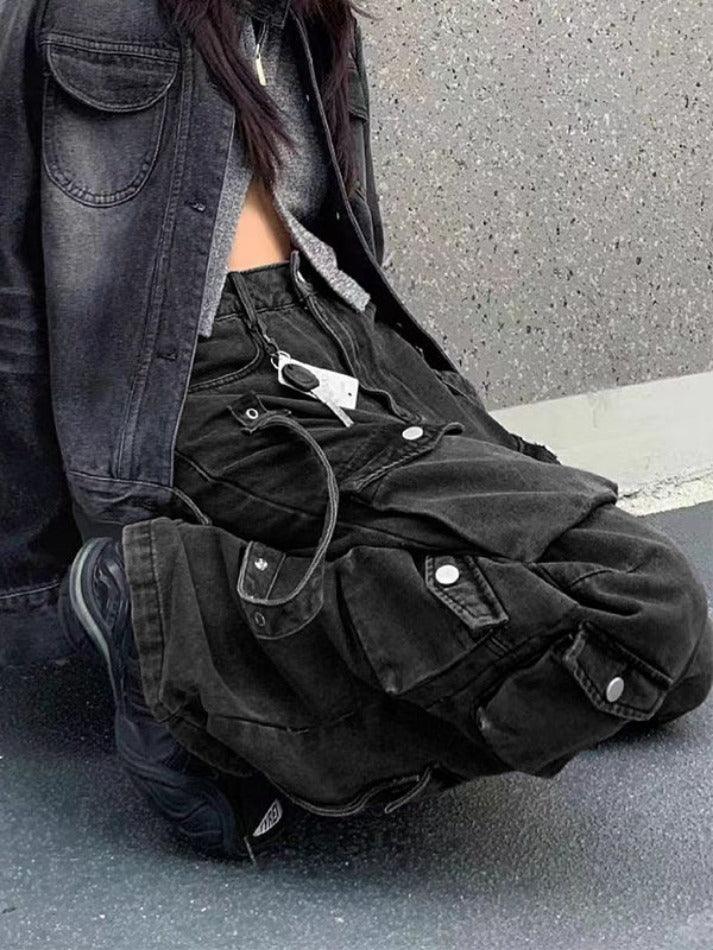 Street Multi Pocket Cargo Jeans
