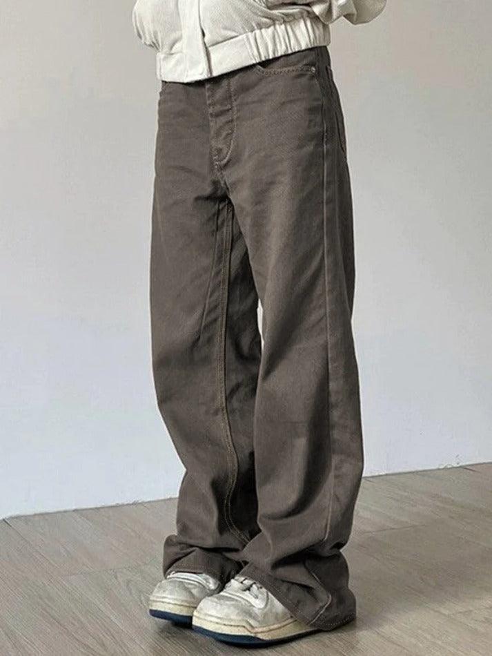 Vintage Washed Mid Rise Boyfriend Jeans