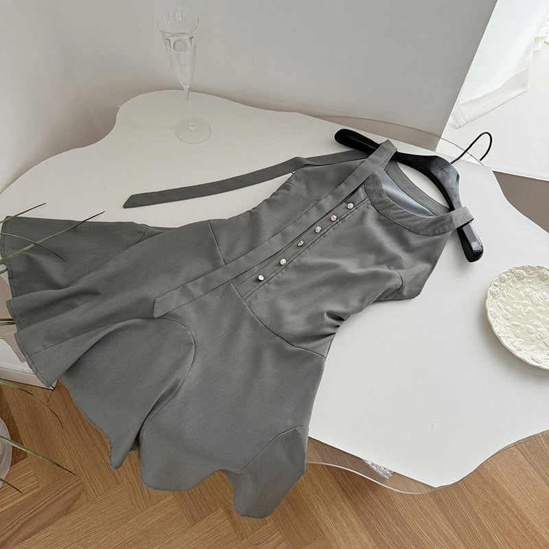 BXOXO - summer inspo Summer Fashion Retro Women's Halter Neck Dress Vintage Sleeveless Midi Dress Streetwear Slim Fit Dress