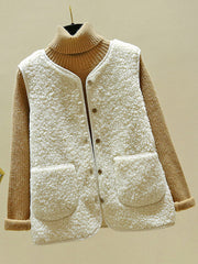 BXOXO Loose Warm Lambswool Vest