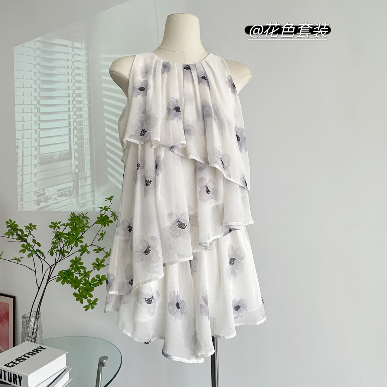 BXOXO - summer inspo Printed Mini Sleeveless Vintage Shorts Suit Sweet Women's New 2025 Autumn Shorts And Shirt Top 2-piece Set