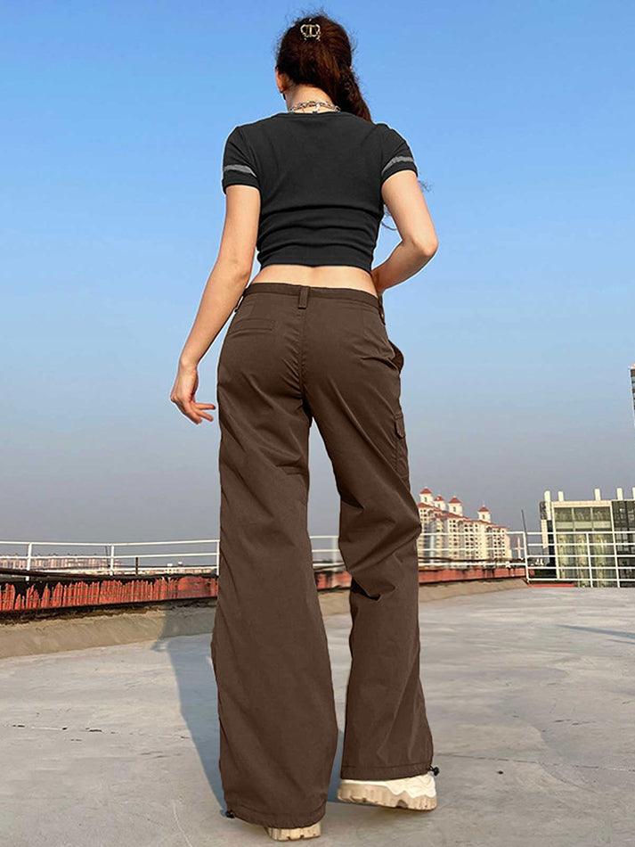 Straight Leg Pocket Cargo Pants