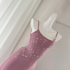 BXOXO - summer inspo Women Fashion Sleeveless Suspender Wrapped Hip Long Dress Spring/Summer New Elegant Slimming Fishtail Dress