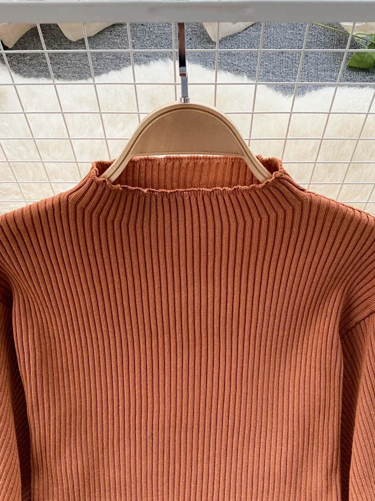 BXOXO Retro Casual Sweater 2 Piece Set Women Lantern Sleeve Sheath Knitt Top+Elastic Loose Long Skirt Female Autumn Elegant Suits 2025