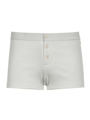 BXOXO - summer inspo Basic Button Up Low Waist Slim Summer Shorts Women