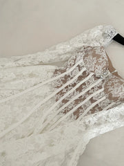 BXOXO France Elegant Fashion High End Evening Dress Women Embroidery Lace Fishbone Mini Party Dress Female Casual Chic Sexy Clothing