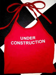 Bxoxo Y2K Streetwear Hip Hop Women's Halter Sling Fashion Hot Girl Sexy Slim Harajuku Grunge Punk Rock Red O-Neck Sleeveless Tank Tops
