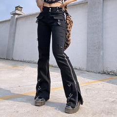 BXOXO - Goth Emo Low Waist Pants