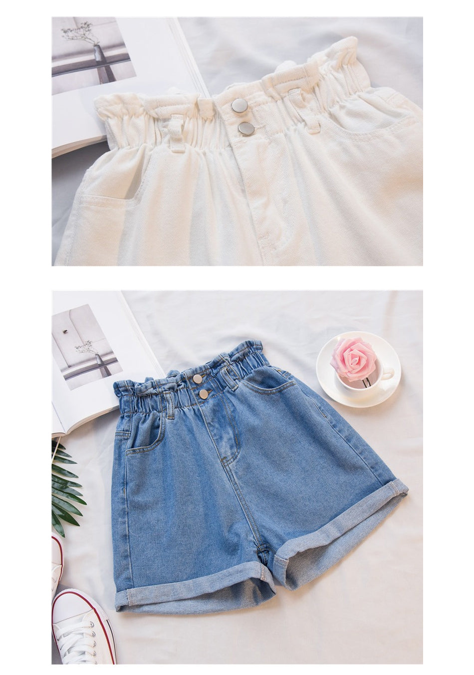 BXOXO - High Elastic Waist Shorts