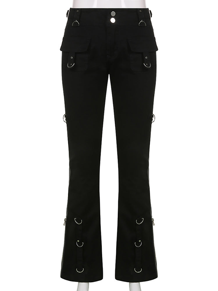 BXOXO - Goth Emo Low Waist Pants