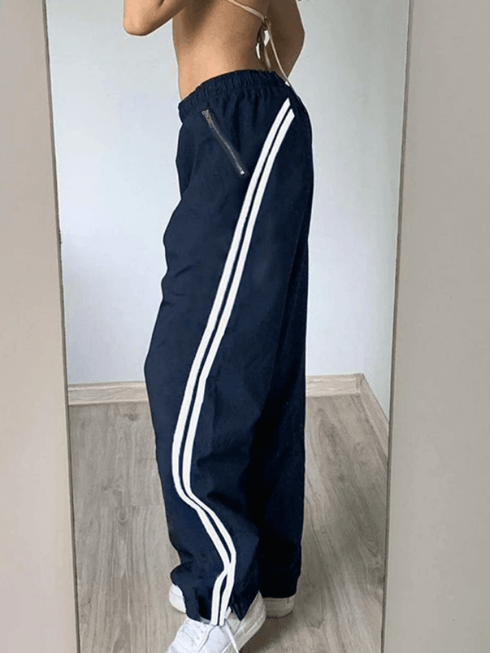 Side Stripe Baggy Jogger Pants