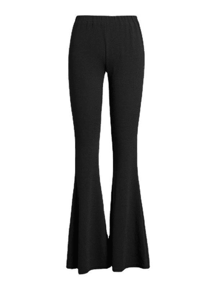 Split High Waist Flare Leg Pants