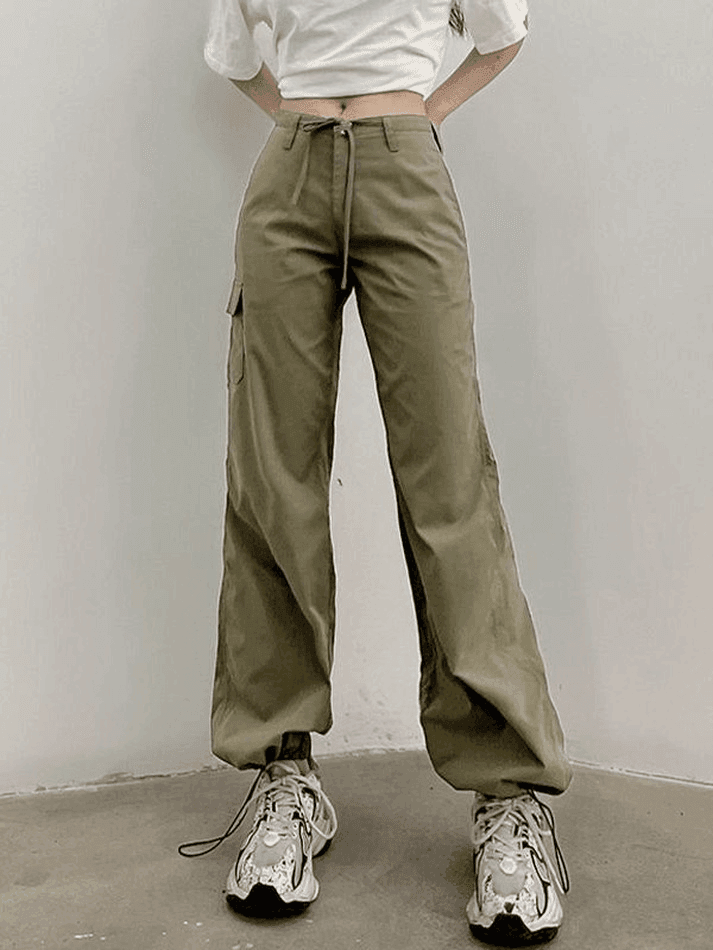 Straight Leg Pocket Cargo Pants