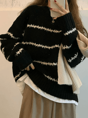 Striped Jumper Knit Sweater