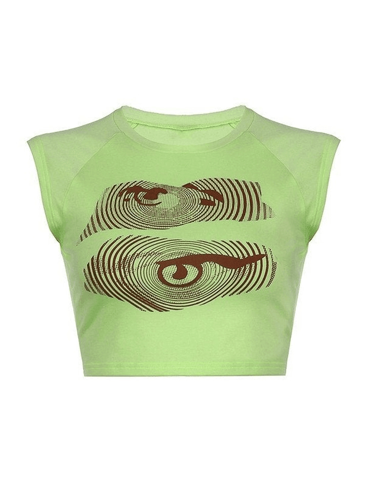 Turbo Eye Cropped Tank Top