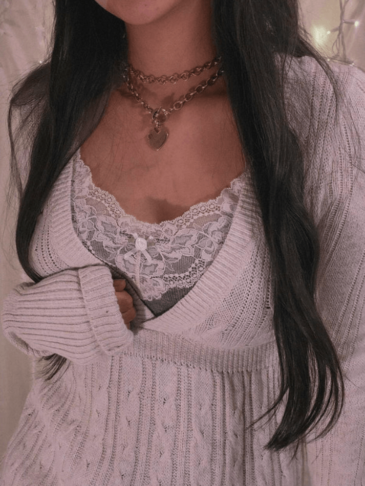 V Neck Slim Fit Pullover Sweater