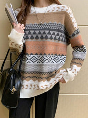 Vintage Jacquard Knit Sweater