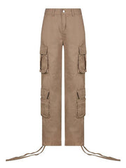 Vintage Multi Pocket Patched Cargo Jeans