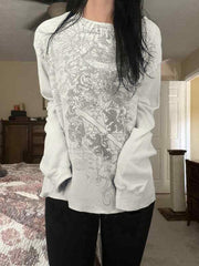 Vintage Print Long Sleeve Tee